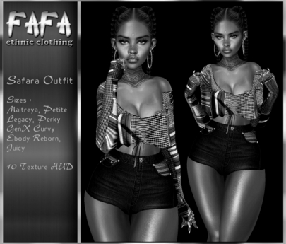 Second Life Marketplace - DEMO{FAFA}Safara Outfit